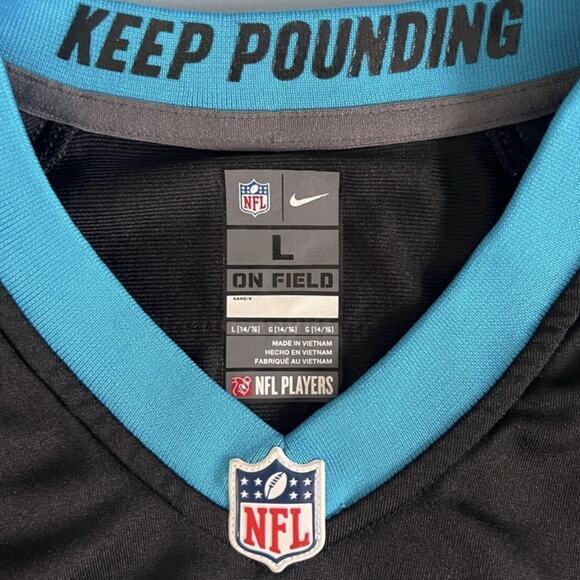 Carolina Panthers Kelvin Benjamin Black Nike NFL Youth Football Jersey - Picture 3 of 3